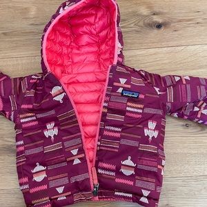 Patagonia reversible down sweater toddler jacket